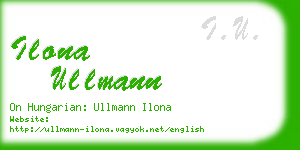 ilona ullmann business card